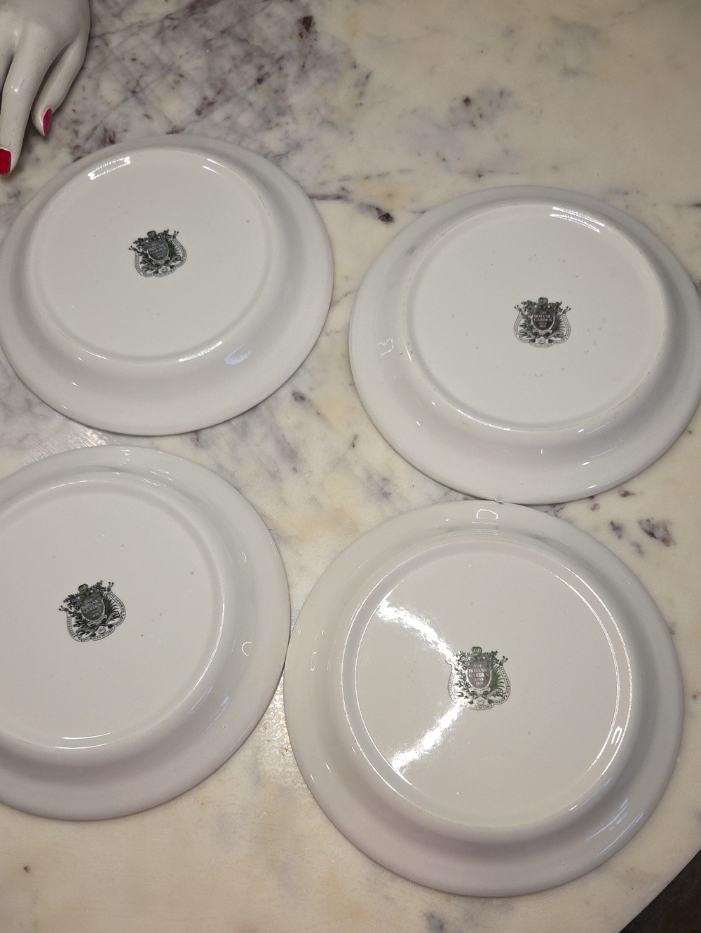 Vintage Portmeirion The Botanic Garden Floral Salad Plates 1972 | Britian Set 4 - Picture 7 of 13
